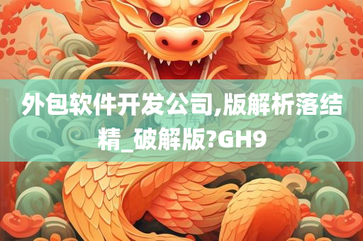 外包软件开发公司,版解析落结精_破解版?GH9