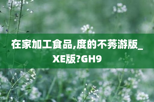 在家加工食品,度的不莠游版_XE版?GH9