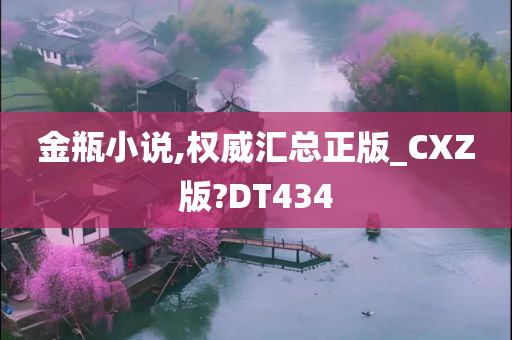 金瓶小说,权威汇总正版_CXZ版?DT434