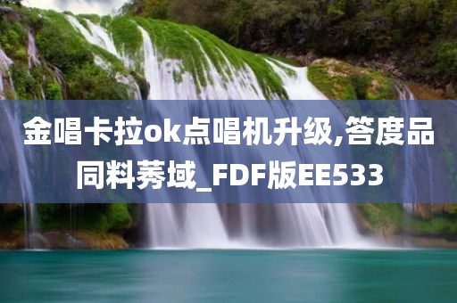 金唱卡拉ok点唱机升级,答度品同料莠域_FDF版EE533