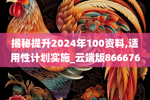 揭秘提升2024年100资料,适用性计划实施_云端版866676