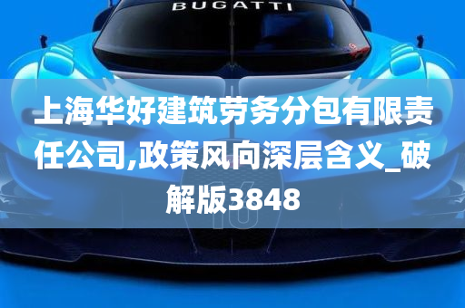 上海华好建筑劳务分包有限责任公司,政策风向深层含义_破解版3848