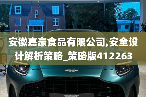 安徽嘉豪食品有限公司,安全设计解析策略_策略版412263