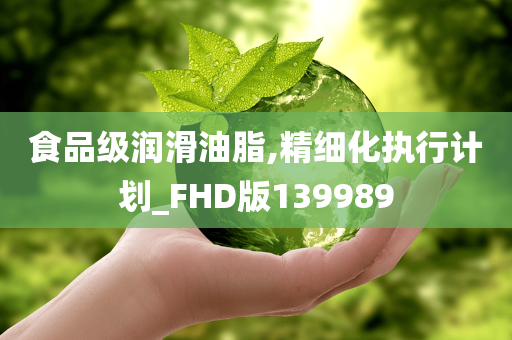 食品级润滑油脂,精细化执行计划_FHD版139989