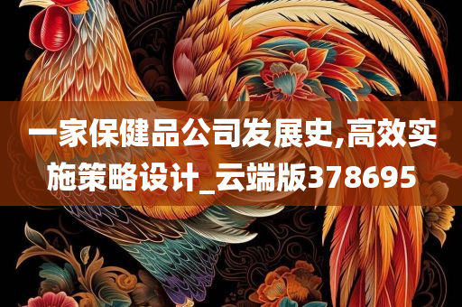 一家保健品公司发展史,高效实施策略设计_云端版378695