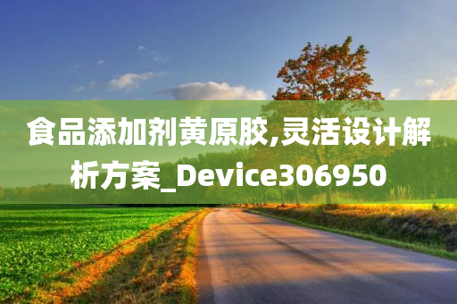 食品添加剂黄原胶,灵活设计解析方案_Device306950