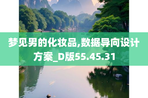 梦见男的化妆品,数据导向设计方案_D版55.45.31