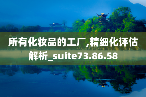 所有化妆品的工厂,精细化评估解析_suite73.86.58