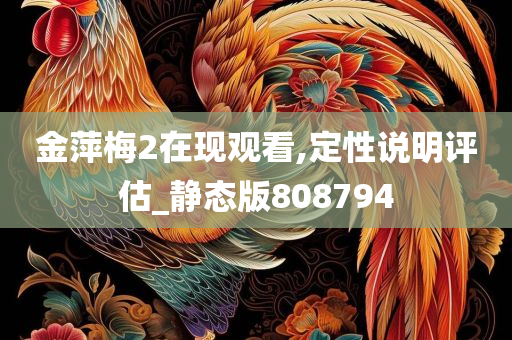 金萍梅2在现观看,定性说明评估_静态版808794