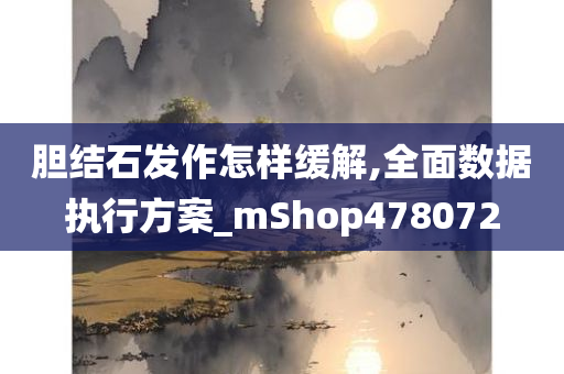 胆结石发作怎样缓解,全面数据执行方案_mShop478072