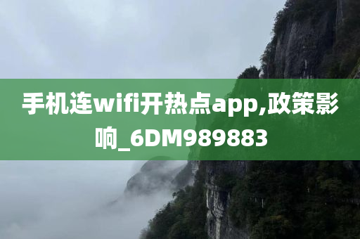 手机连wifi开热点app,政策影响_6DM989883