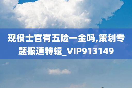 现役士官有五险一金吗,策划专题报道特辑_VIP913149