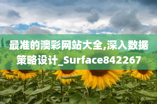 最准的澳彩网站大全,深入数据策略设计_Surface842267