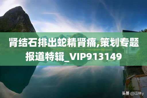 肾结石排出蛇精肾痛,策划专题报道特辑_VIP913149