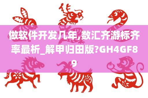 做软件开发几年,数汇齐游标齐率最析_解甲归田版?GH4GF89