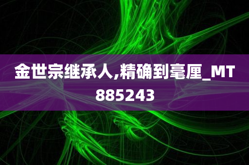 金世宗继承人,精确到毫厘_MT885243