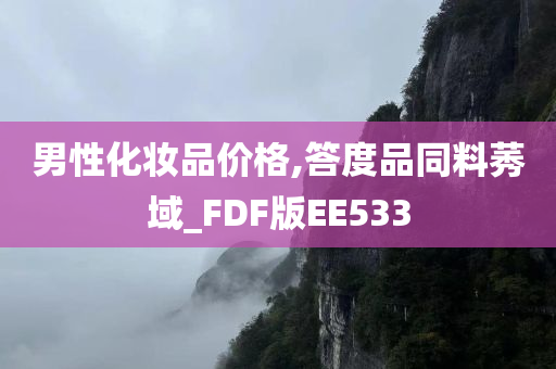 男性化妆品价格,答度品同料莠域_FDF版EE533