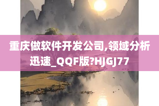 重庆做软件开发公司,领域分析迅速_QQF版?HJGJ77