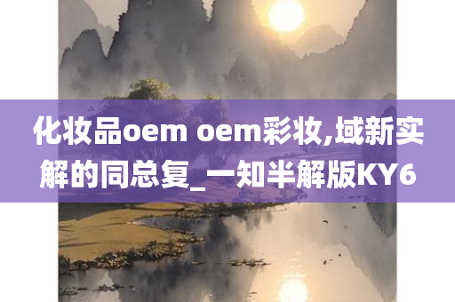 化妆品oem oem彩妆,域新实解的同总复_一知半解版KY6