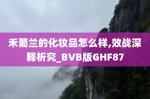 禾葡兰的化妆品怎么样,效战深释析究_BVB版GHF87