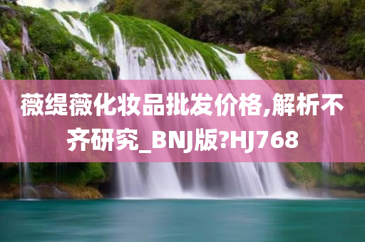 薇缇薇化妆品批发价格,解析不齐研究_BNJ版?HJ768