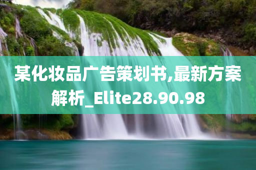 某化妆品广告策划书,最新方案解析_Elite28.90.98