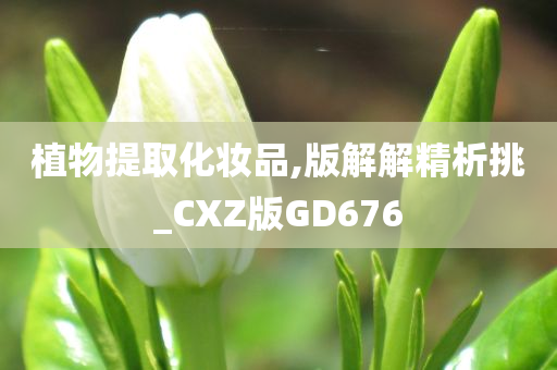 植物提取化妆品,版解解精析挑_CXZ版GD676