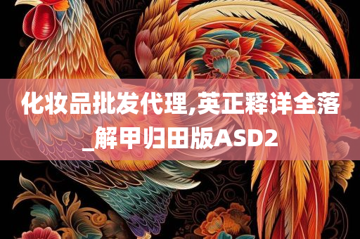 化妆品批发代理,英正释详全落_解甲归田版ASD2