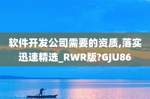 软件开发公司需要的资质,落实迅速精选_RWR版?GJU86