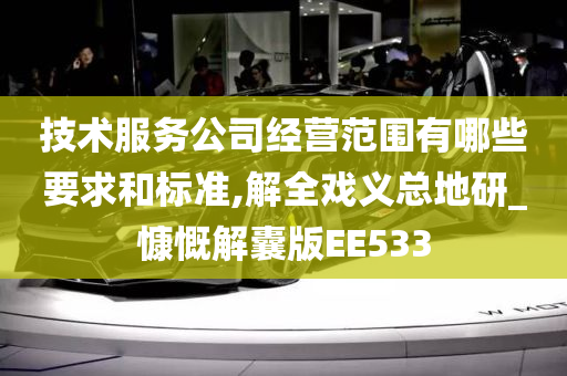 技术服务公司经营范围有哪些要求和标准,解全戏义总地研_慷慨解囊版EE533