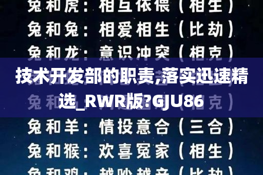 技术开发部的职责,落实迅速精选_RWR版?GJU86