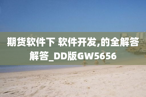 期货软件下 软件开发,的全解答解答_DD版GW5656