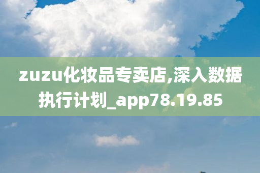 zuzu化妆品专卖店,深入数据执行计划_app78.19.85