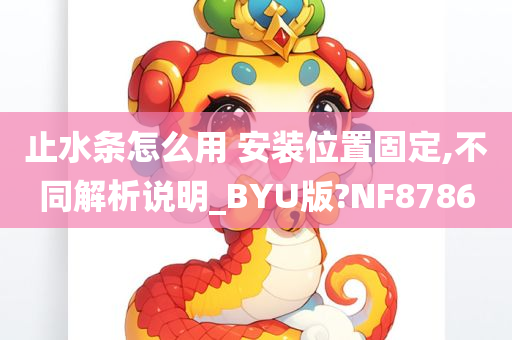 止水条怎么用 安装位置固定,不同解析说明_BYU版?NF8786