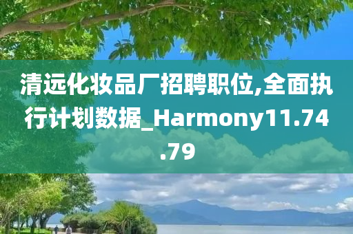 清远化妆品厂招聘职位,全面执行计划数据_Harmony11.74.79